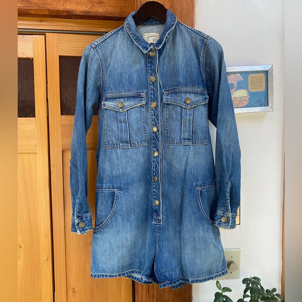 Current/Elliot Denim Shorts Jumpsuit Playsuit Small